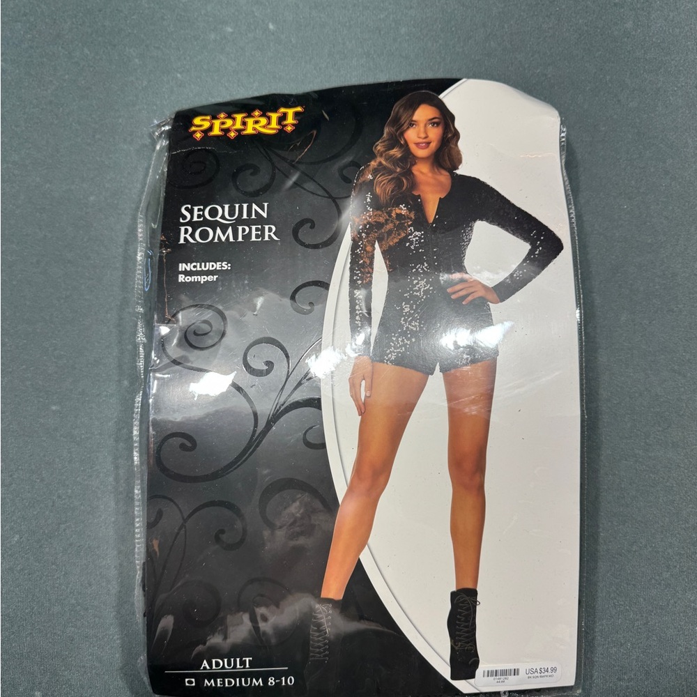 SPIRIT HALLOWEEN MEDIUM SEQUIN ROMPER